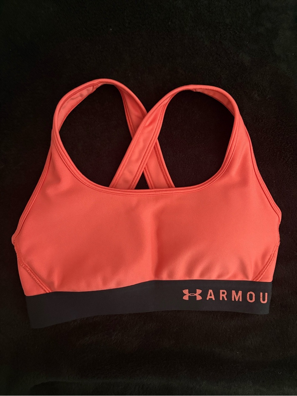 Under Armour Coral Crossback Medium-Support Sports Bra